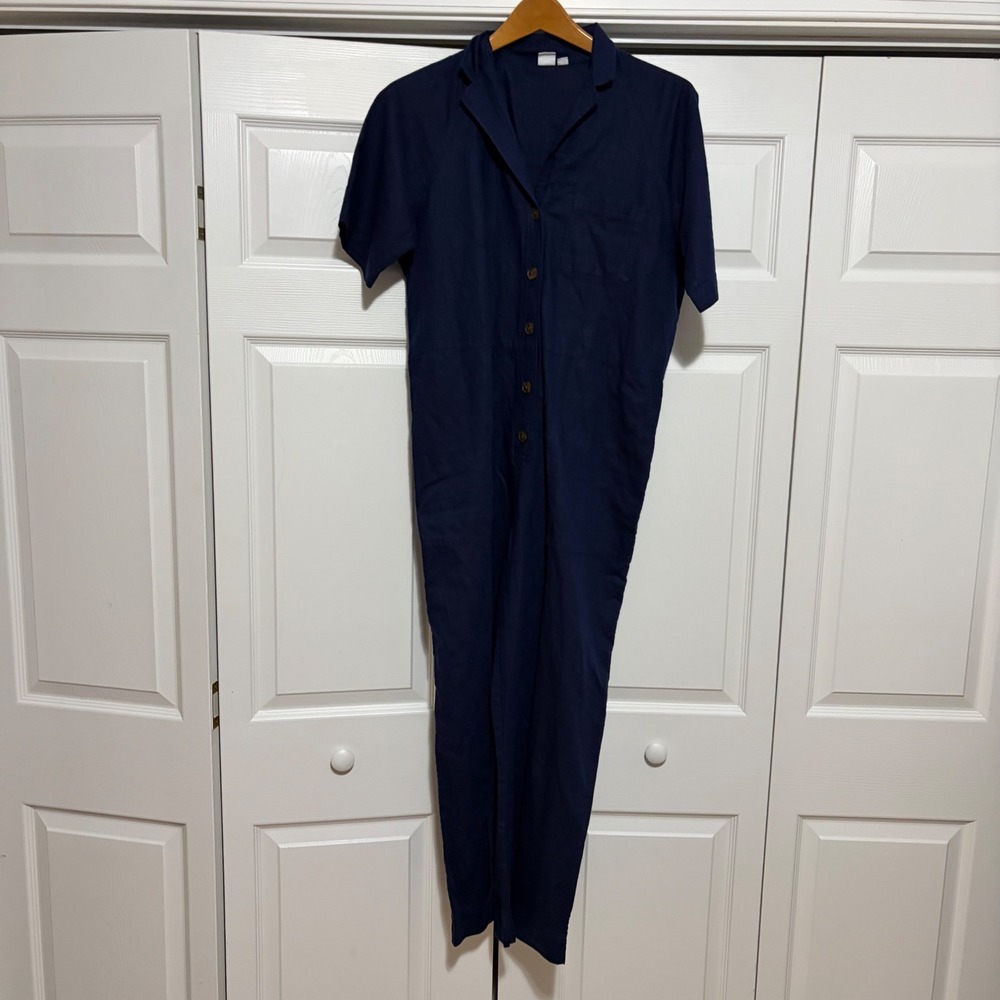 Gap Jumpsuit Women Large Navy Blue